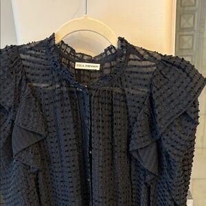 Ulla Johnson sheer Ruffled Blouse